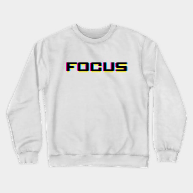 Focus in CMYK Crewneck Sweatshirt by inotyler